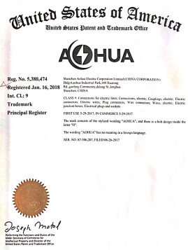 美國(guó)商標(biāo)注冊(cè)證書(shū)